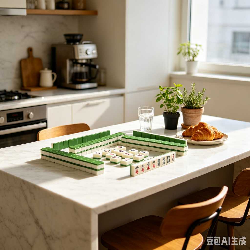 simulated ivory mahjong set